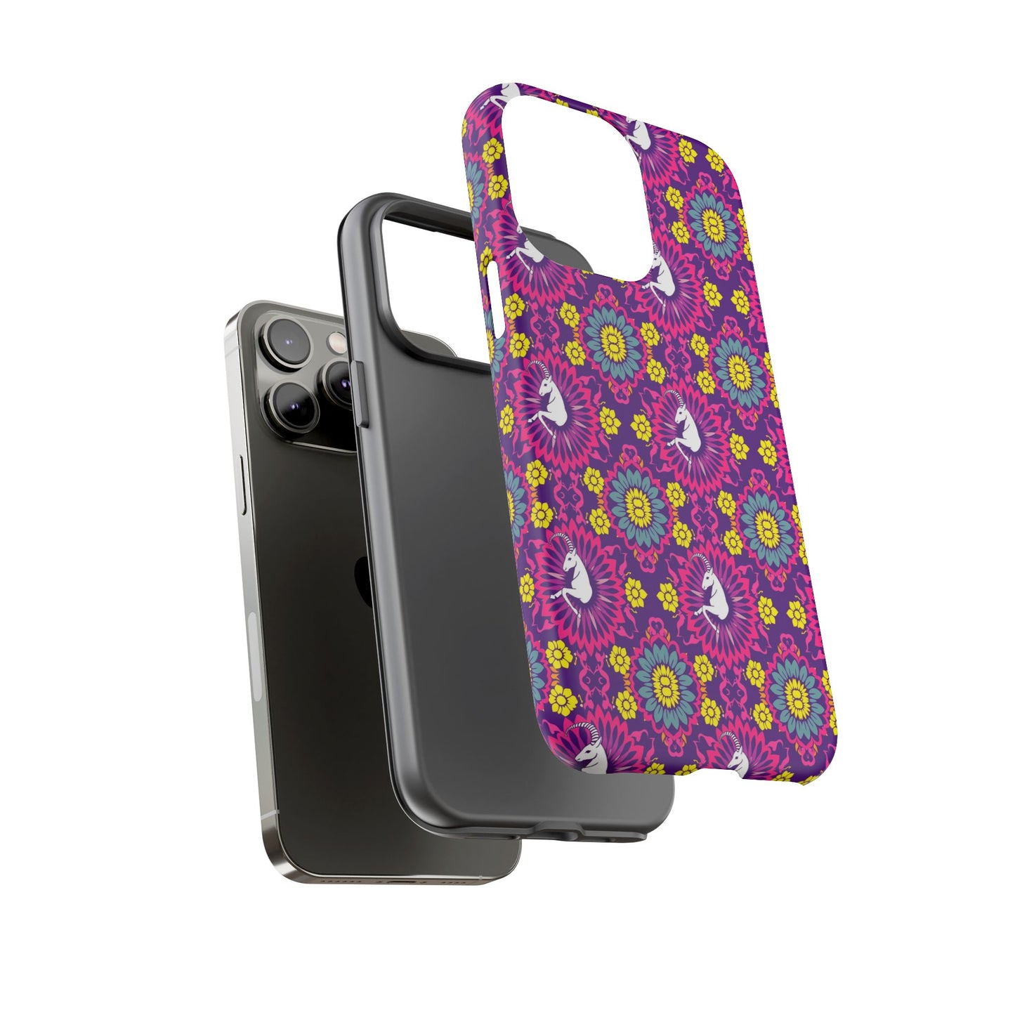 Tough Cases, Capricorn, Zodiac, Flower Pattern