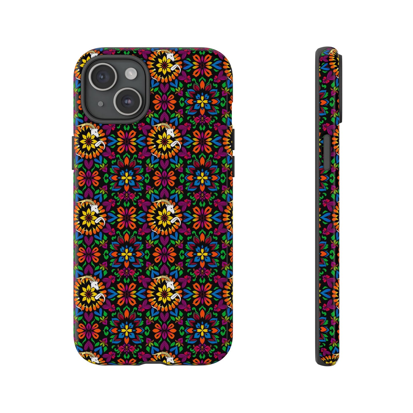Tough Cases, Capricorn, Zodiac v2, Flower Pattern