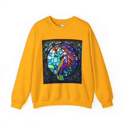Unisex Heavy Blend™ Crewneck Sweatshirt, Glass, Aquarius Zodiac Design
