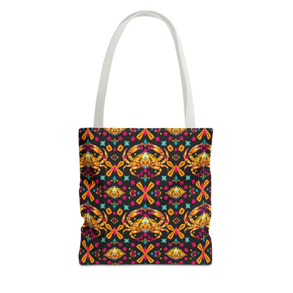 Tote Bag (AOP), Cancer, Zodiac v1, Jewel Pattern