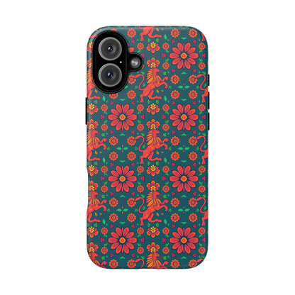 Tough Cases, Leo, Zodiac v2, Flower Pattern