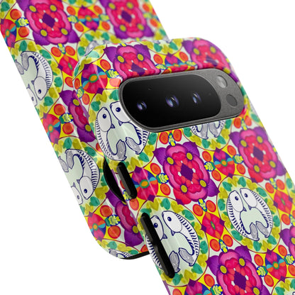 Tough Cases, Pisces, Zodiac v2, Flower Pattern