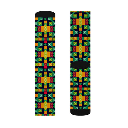 Sublimation Socks, Virgo, Zodiac v2, Shapes Pattern
