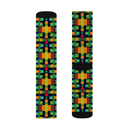 Sublimation Socks, Virgo, Zodiac v2, Shapes Pattern