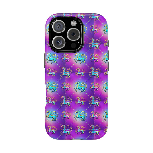 Tough Cases, Aquarius, Zodiac, Metal Pattern