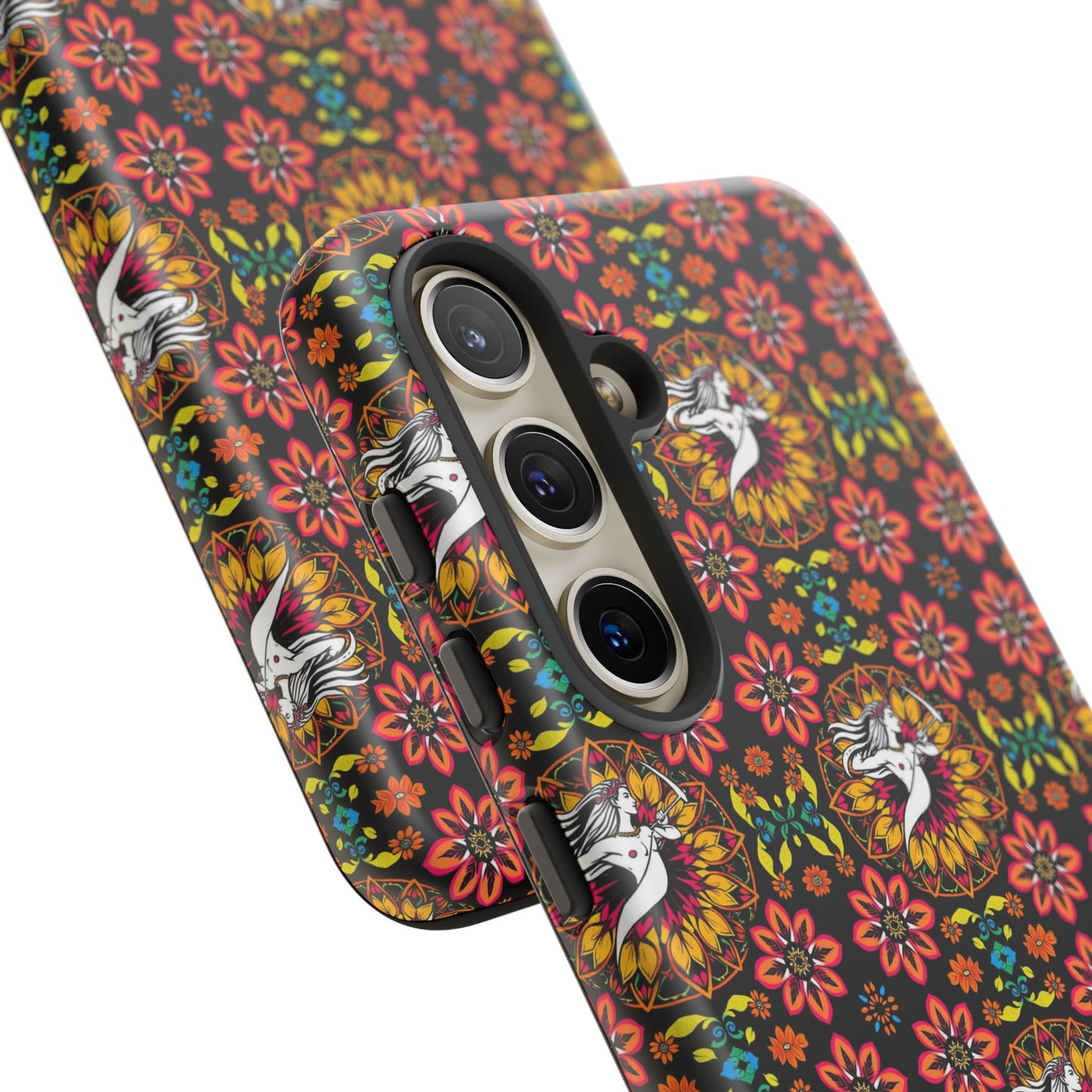 Tough Cases, Sagittarius, Zodiac v2, Flower Pattern