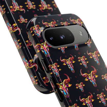 Tough Cases, Taurus, Zodiac, Metal Pattern
