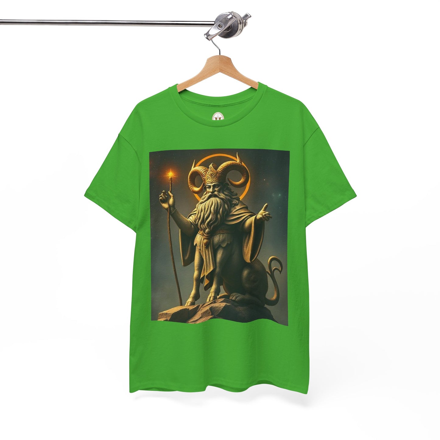 Unisex Heavy Cotton T-Shirt, Taurus God, Zodiac Design