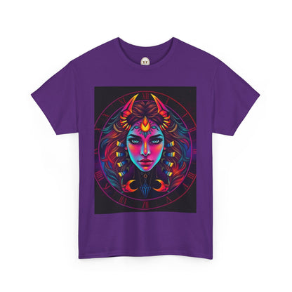 Unisex Heavy Cotton T-Shirt, Scorpio, Zodiac v4, Sexy Art