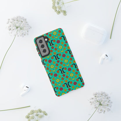 Tough Cases, Aquarius, Zodiac v2, Flower Pattern