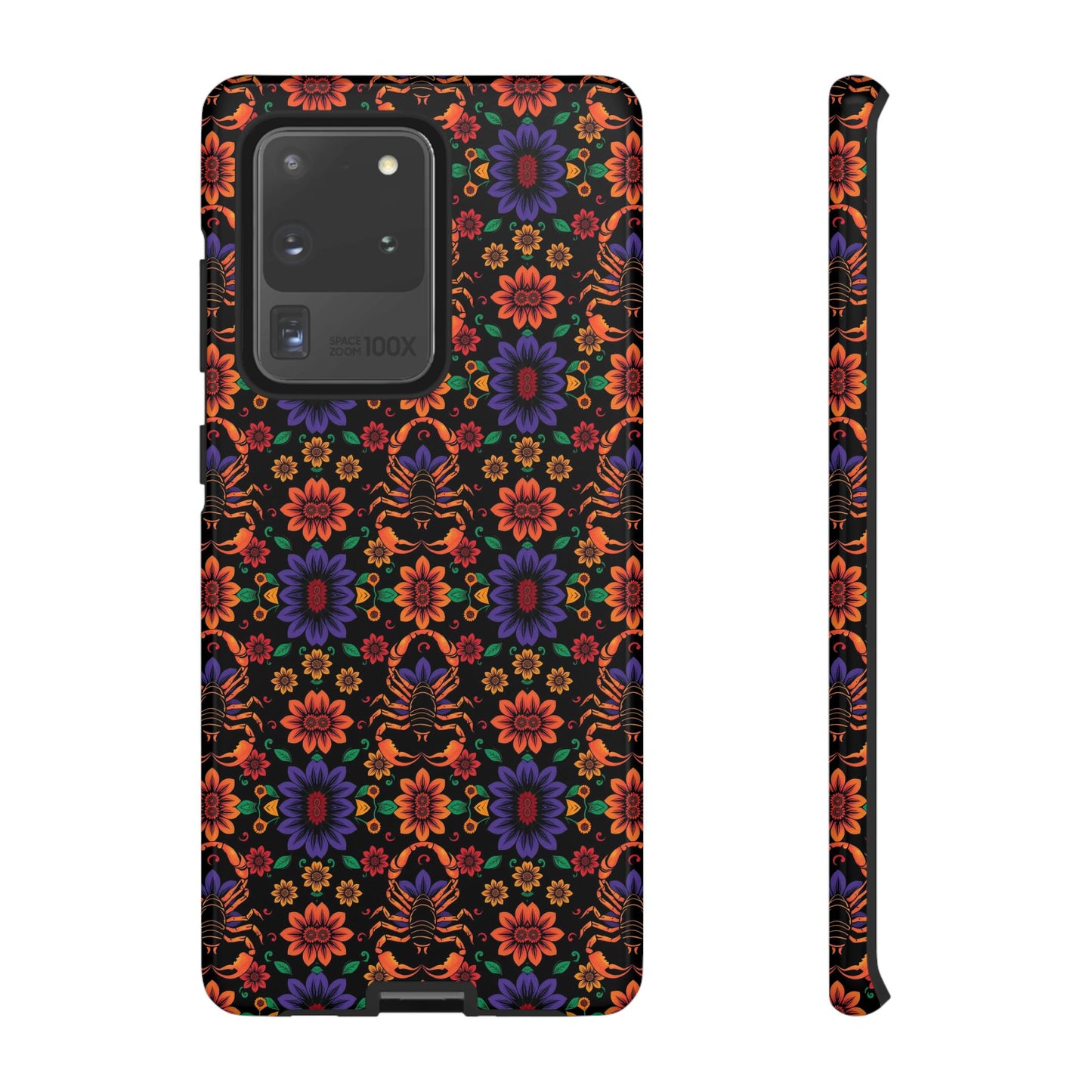 Tough Cases, Scorpio, Zodiac, Flower Pattern
