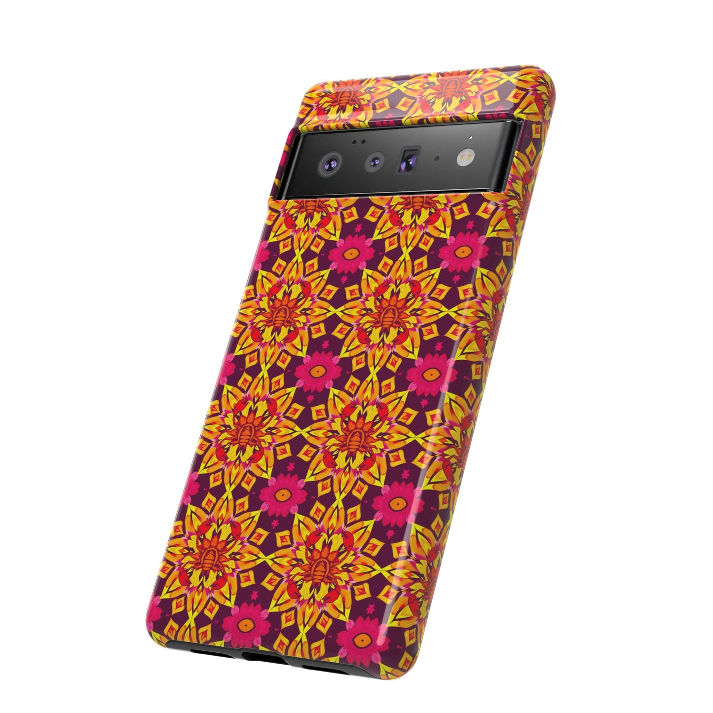 Tough Cases, Scorpio, Zodiac v1, Flower Pattern
