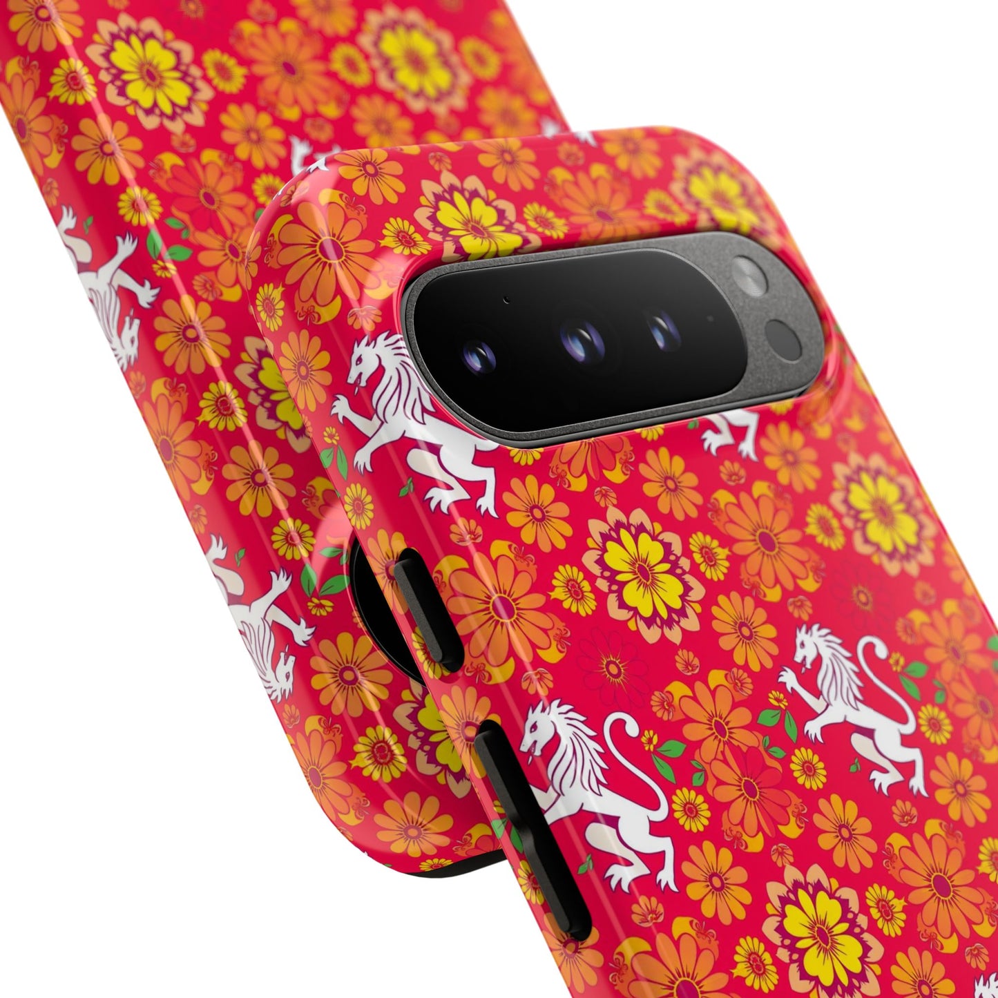 Tough Cases, Leo, Zodiac v4, Flower Pattern