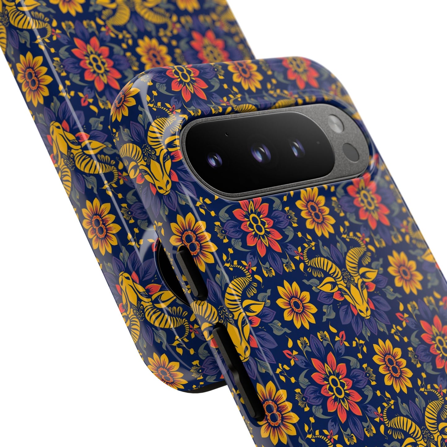 Tough Cases, Taurus, Zodiac v3, Flower Pattern