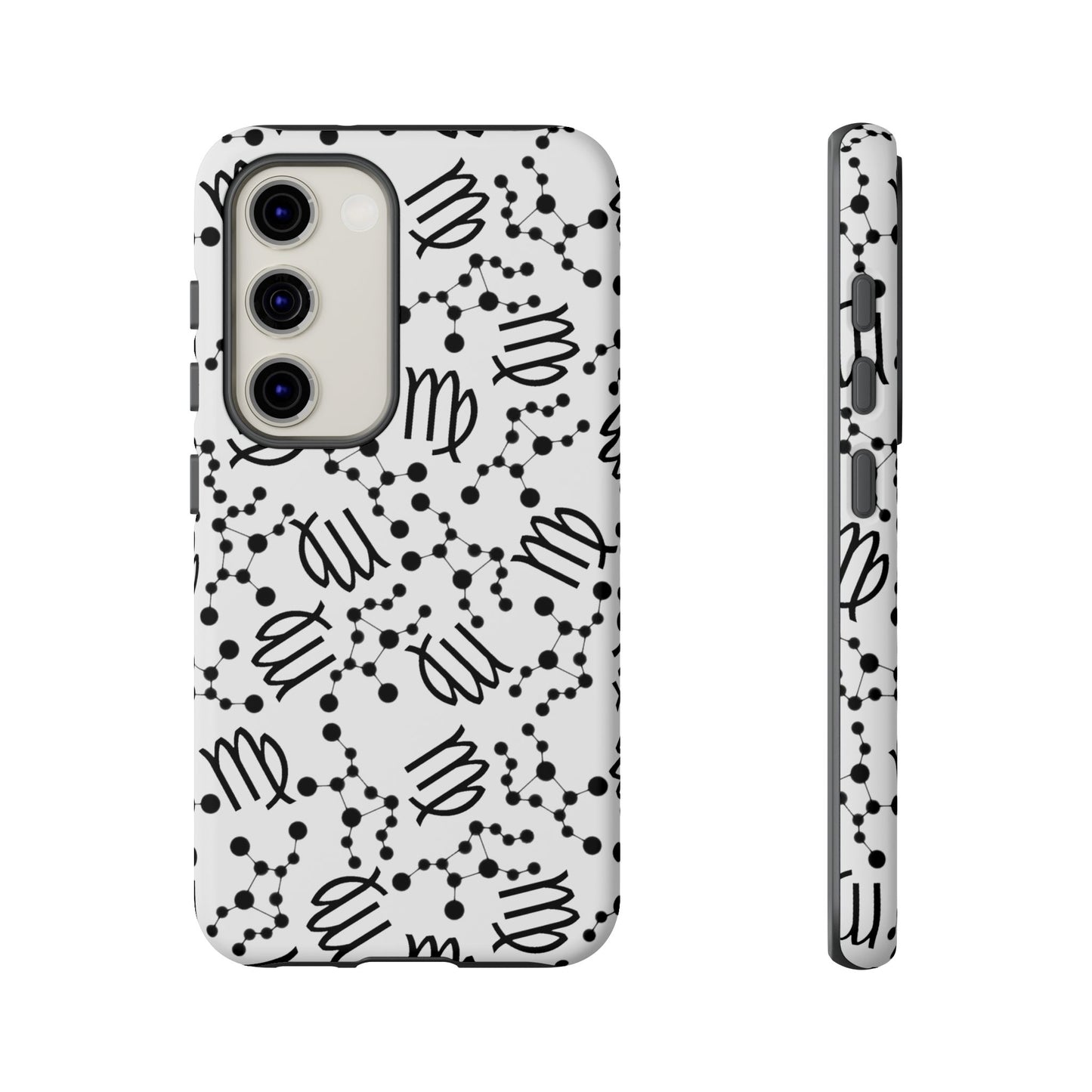 Tough Cases with the Virgo Zodiac sign for iPhone, Samsung Galaxy, and Google Pixel devices