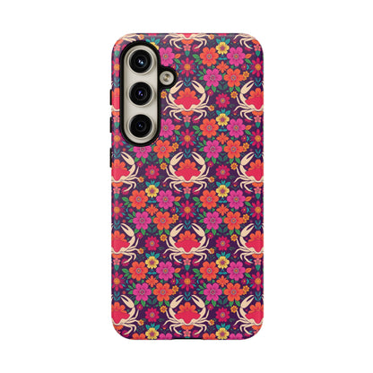 Tough Cases, Cancer, Zodiac v1, Flower Pattern
