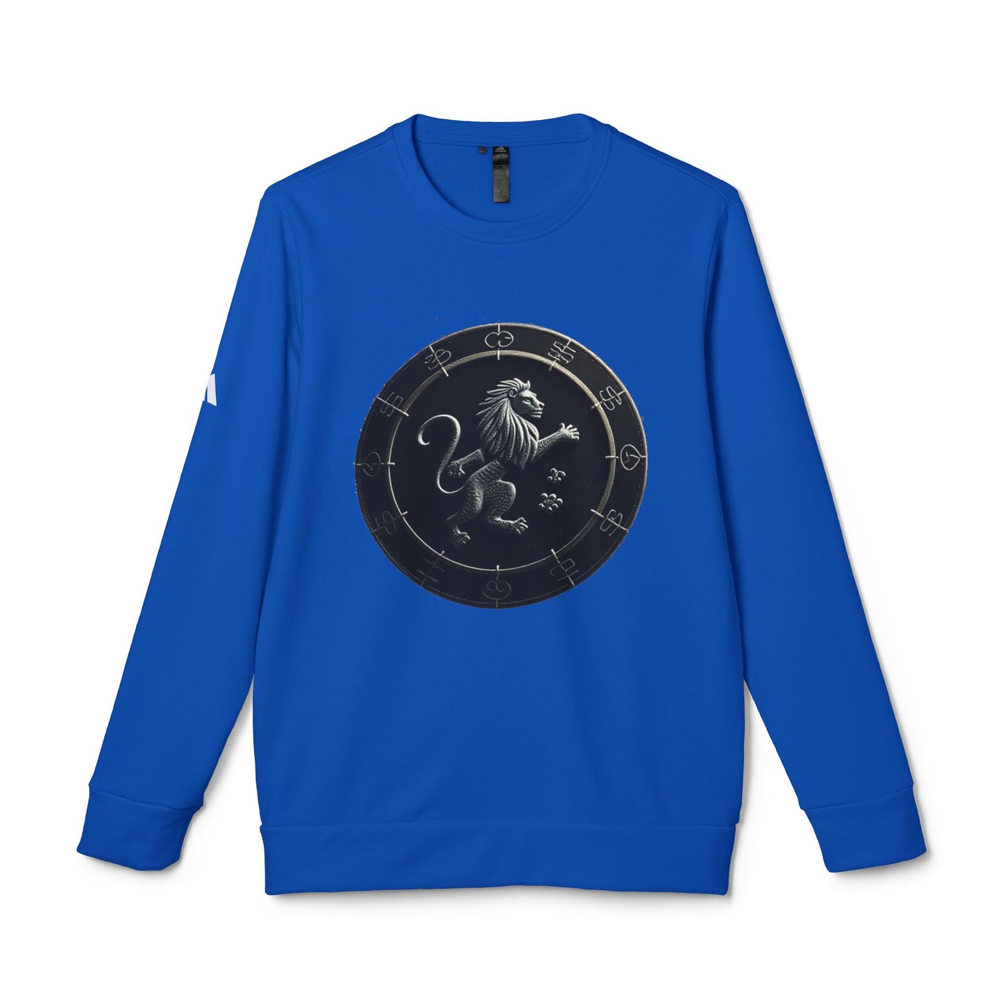 Adidas, Unisex Fleece Crewneck Sweatshirt, Leo, Space Animal, Zodiac
