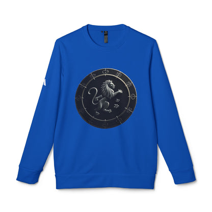 Adidas, Unisex Fleece Crewneck Sweatshirt, Leo, Space Animal, Zodiac