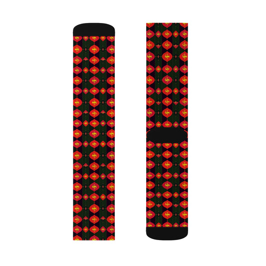 Sublimation Socks, Sagittarius, Zodiac v1, Shapes Pattern