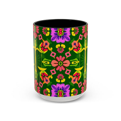 Accent Coffee Mug, Libra, Zodiac, Flower Pattern, (11, 15oz)