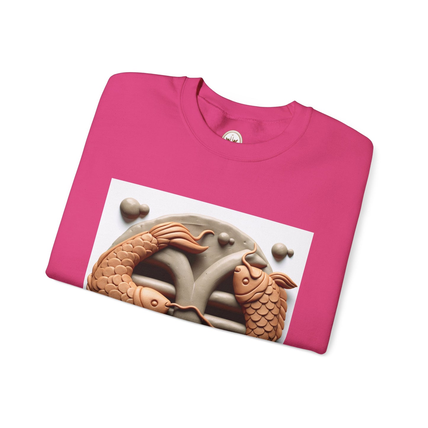 Unisex Heavy Blend™ Crewneck Sweatshirt,Two Fishes  Pisces Zodiac Design