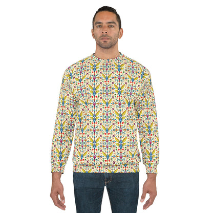 Unisex Sweatshirt (AOP), Sagittarius, Zodiac, Jewel Pattern