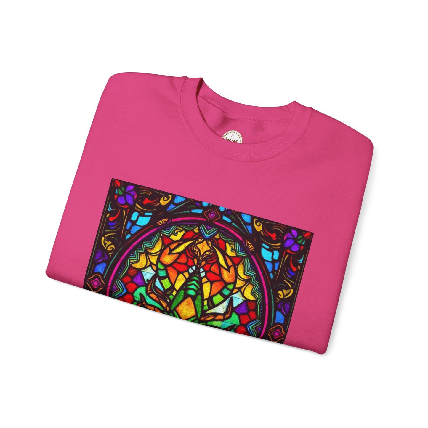 Unisex Heavy Blend™ Crewneck Sweatshirt, Glass 1, Scorpio Zodiac Design