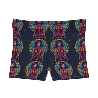 Women's Shorts, (AOP), Scorpio, Zodiac v4, Sexy Pattern