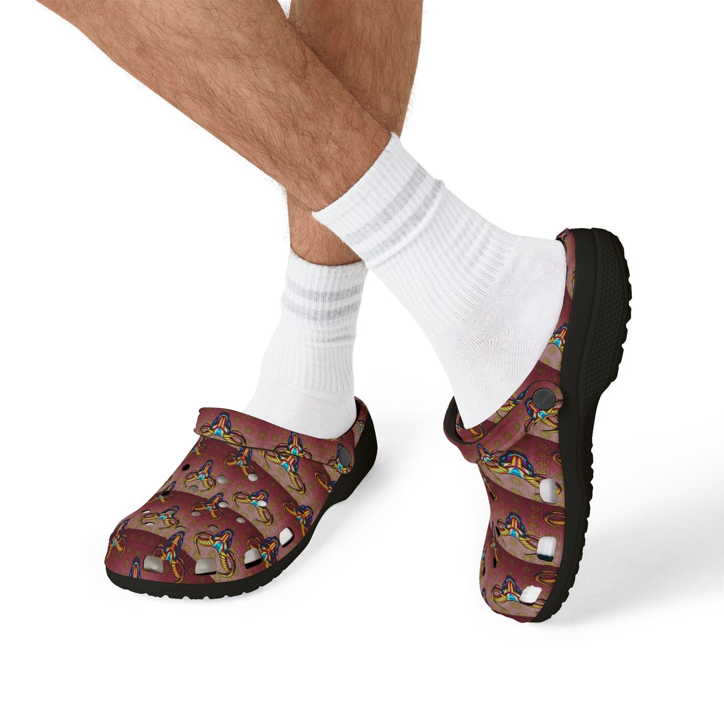 EVA Foam Rubber Shoes, (AOP), Taurus, Zodiac, Pattern