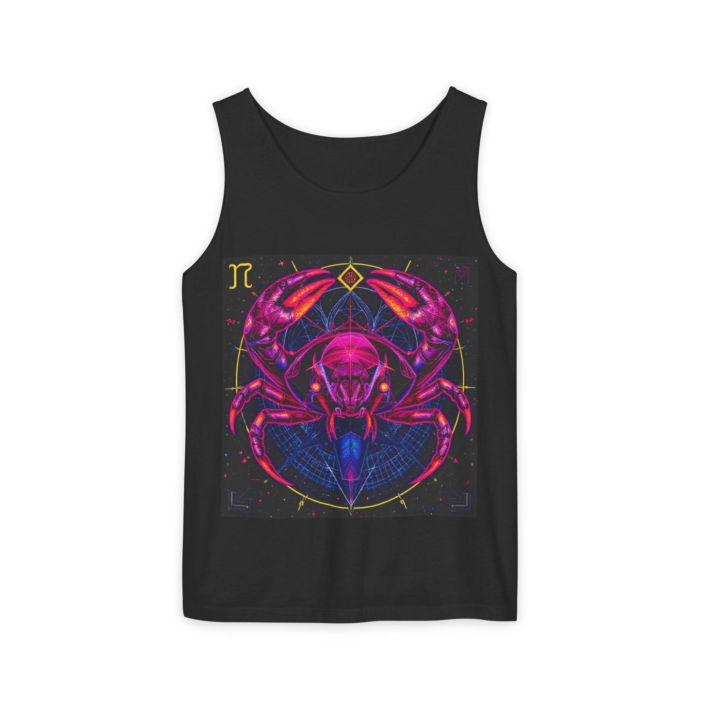 Unisex Garment-Dyed, Tank Top, Cancer, Pop Art, 100% US cotton