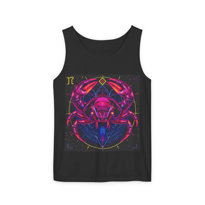 Unisex Garment-Dyed, Tank Top, Cancer, Pop Art, 100% US cotton
