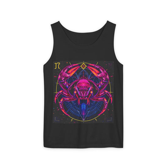 Unisex Garment-Dyed, Tank Top, Cancer, Pop Art, 100% US cotton