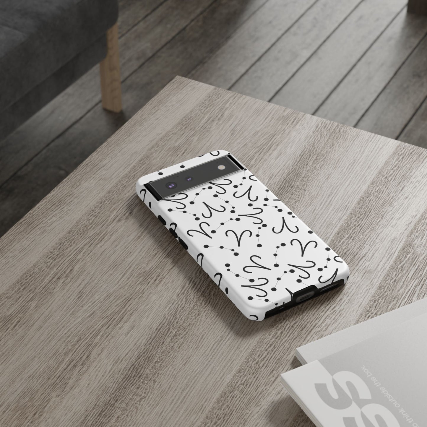 Tough Cases with the Aries Zodiac sign for iPhone, Samsung Galaxy, and Google Pixel devices