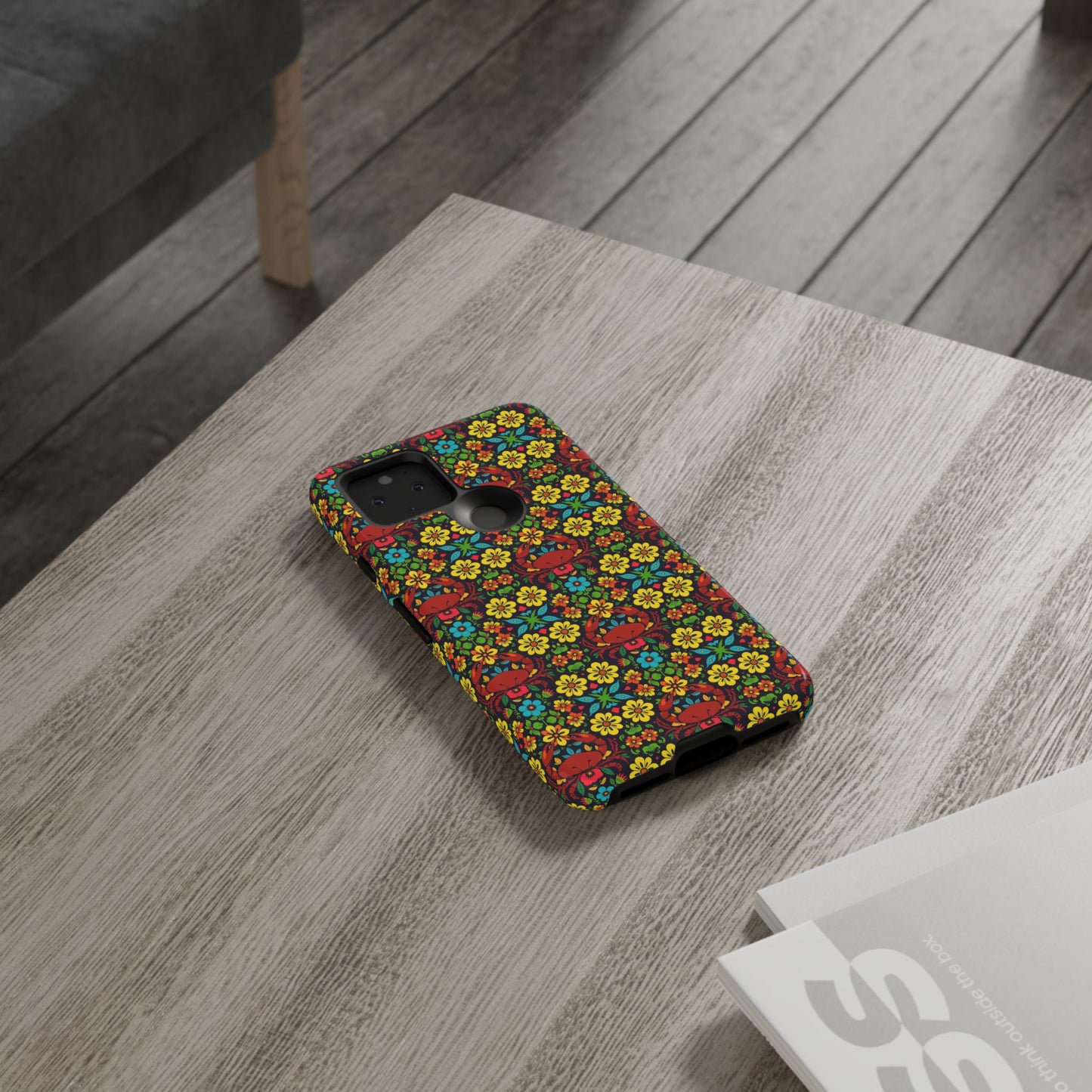 Tough Cases, Cancer, Zodiac v2, Flower Pattern