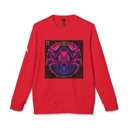 Adidas, Unisex Fleece Crewneck Sweatshirt, Cancer, Pop Art, Zodiac