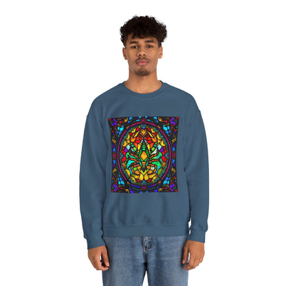 Unisex Heavy Blend™ Crewneck Sweatshirt, Glass 1, Scorpio Zodiac Design