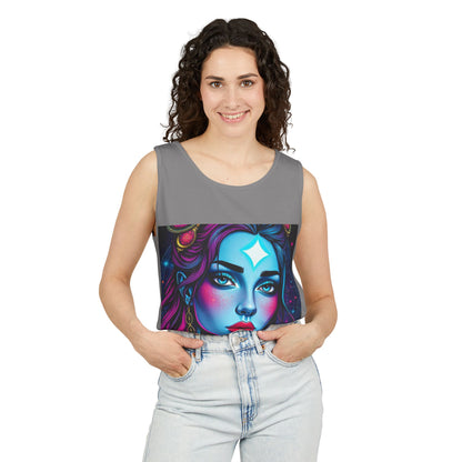 Unisex Garment-Dyed, Tank Top, Gemini, Pop Art, 100% US cotton
