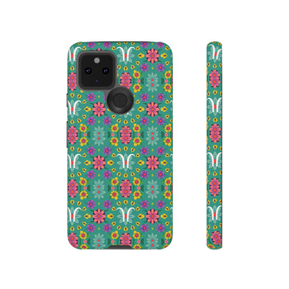 Tough Cases, Aquarius, Zodiac v4, Flower Pattern