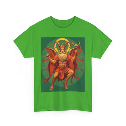 Unisex Heavy Cotton T-Shirt, Aries God, Zodiac Design