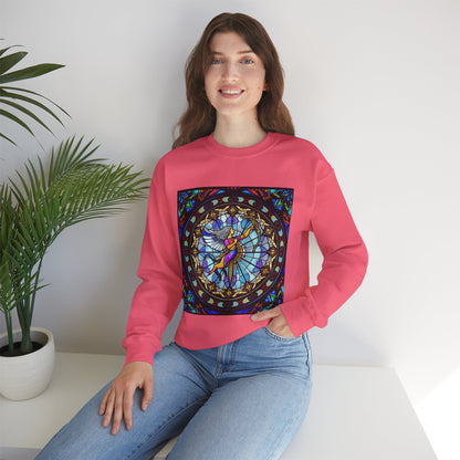 Unisex Heavy Blend™ Crewneck Sweatshirt, Glass, Sagittarius Zodiac Design