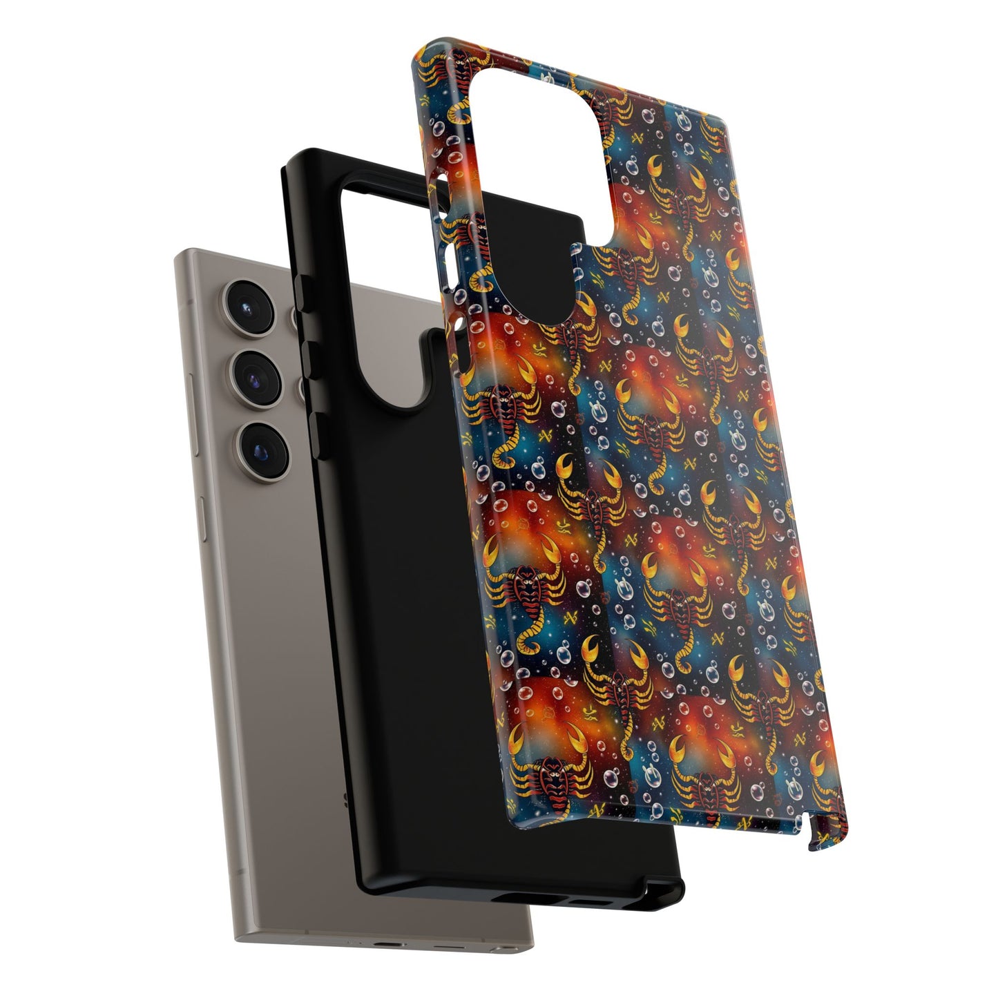 Tough Cases, Scorpio, Zodiac v2, Bubble Pattern