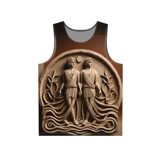 Men's Tank (AOP), Regular fit, Gemini Zodiac Sign