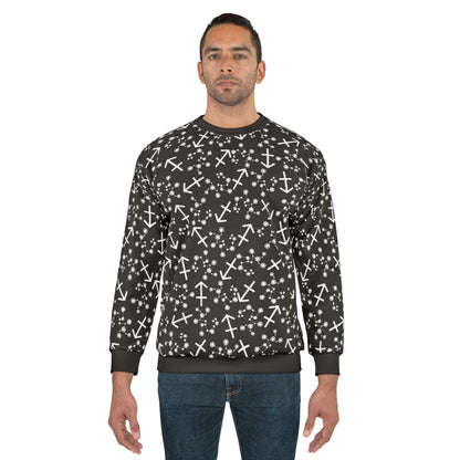 Zodiac AOP Unisex Sweatshirt Sagittarius Zodiac Sign