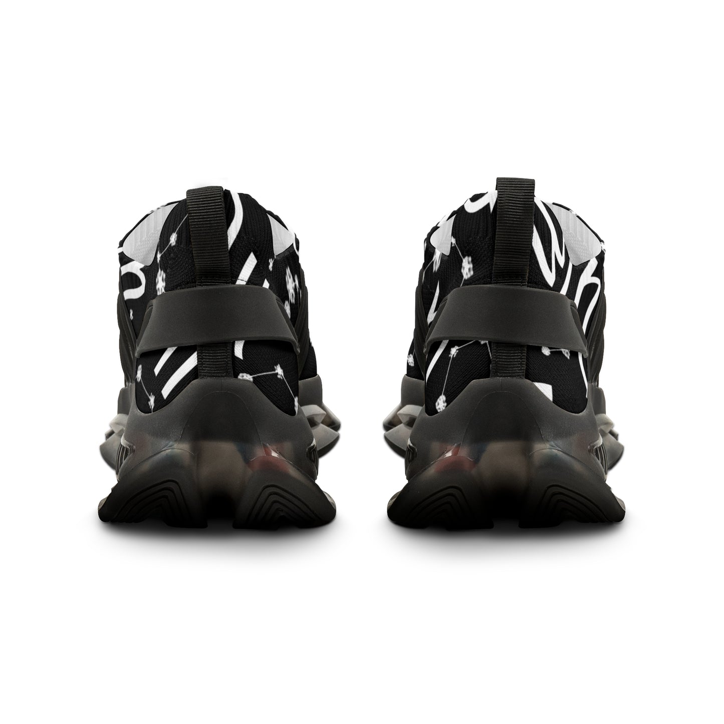 Men's Mesh Sneakers, Scorpio Zodiac Sign, AOP, Black