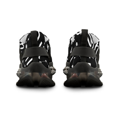 Men's Mesh Sneakers, Scorpio Zodiac Sign, AOP, Black