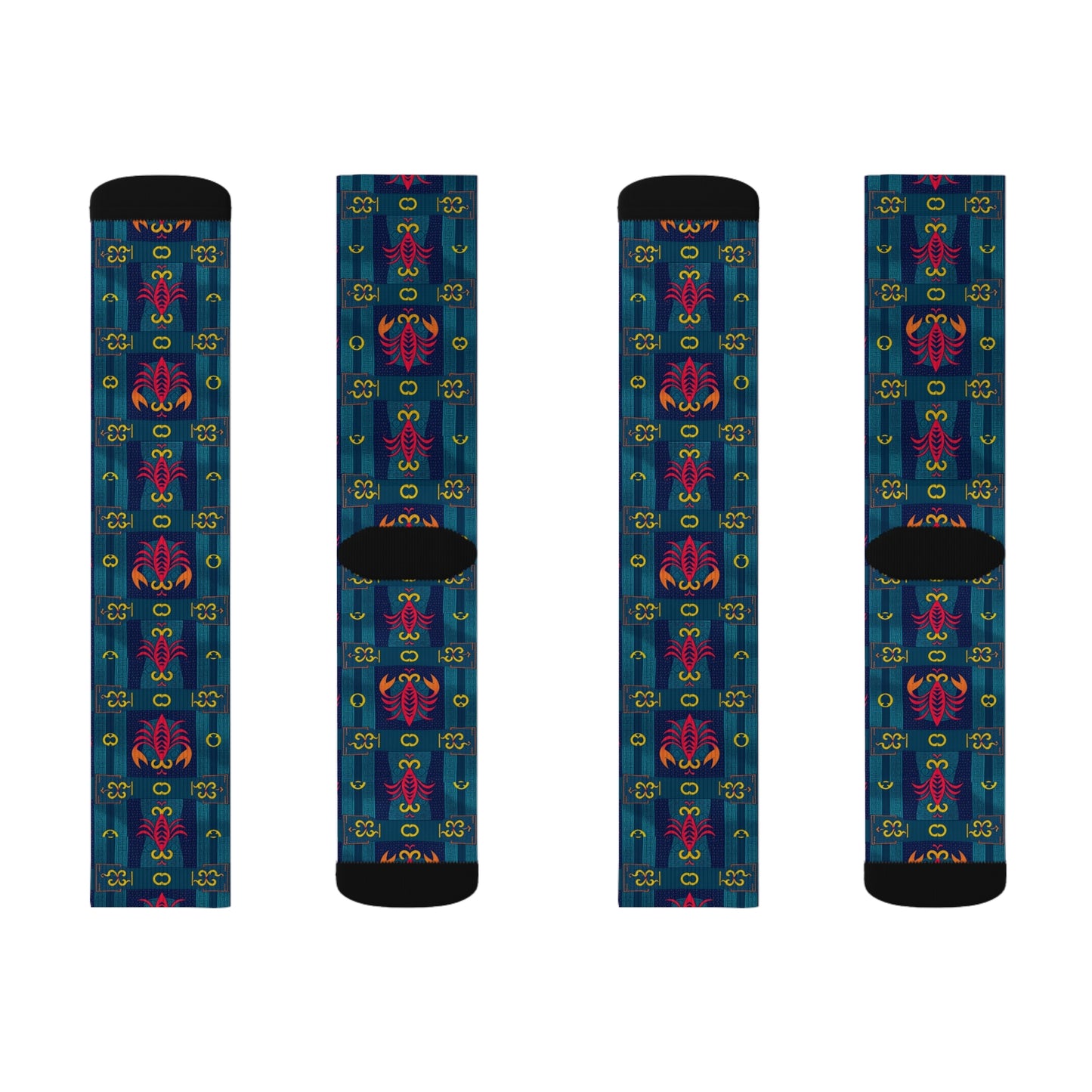 Sublimation Socks, Scorpio, Zodiac, Shapes Pattern