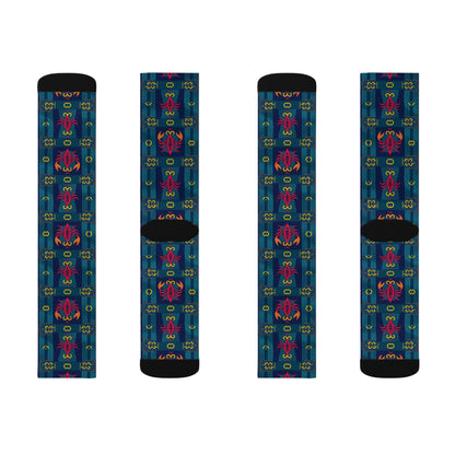 Sublimation Socks, Scorpio, Zodiac, Shapes Pattern