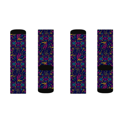 Sublimation Socks, Aquarius, Zodiac v3, Pattern