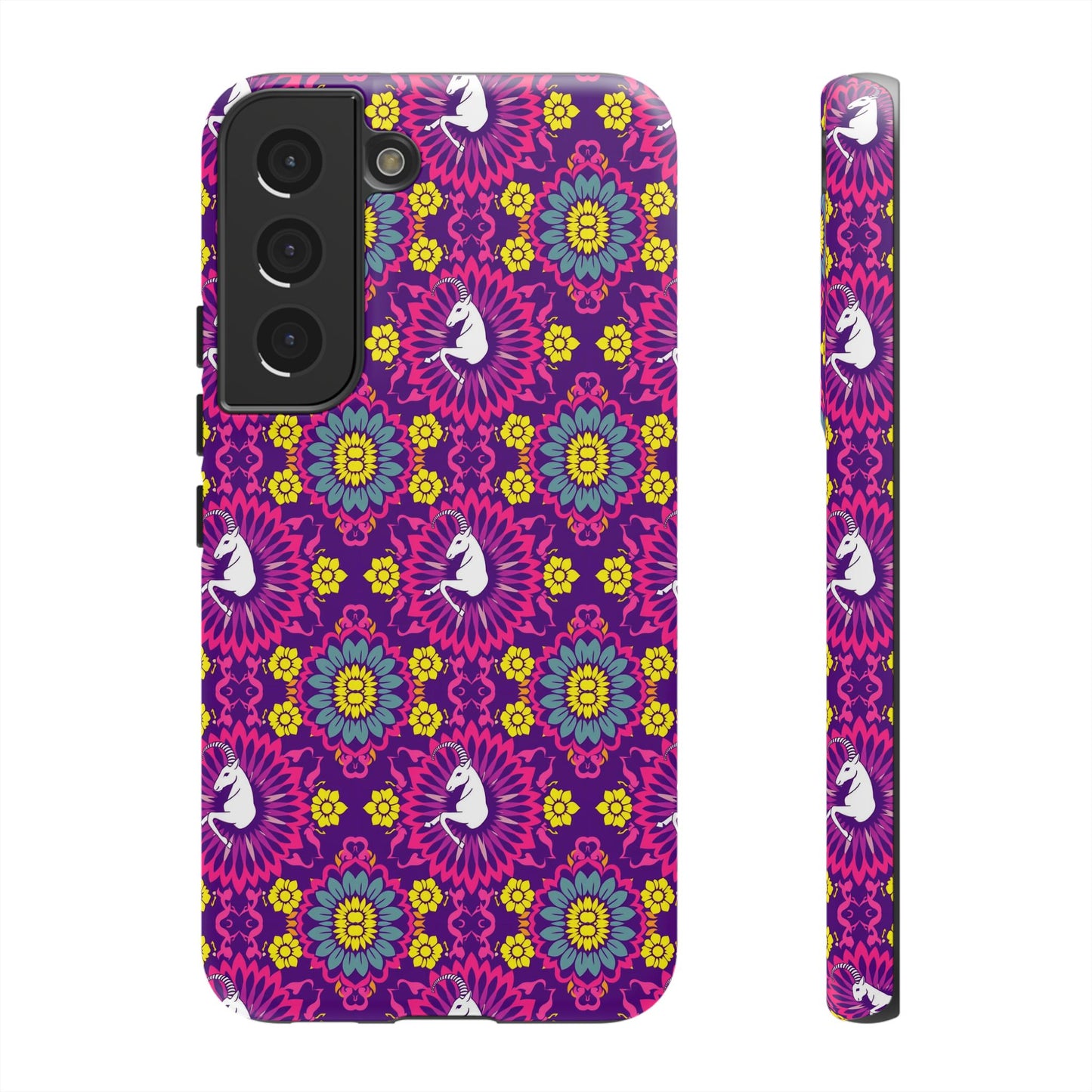 Tough Cases, Capricorn, Zodiac, Flower Pattern