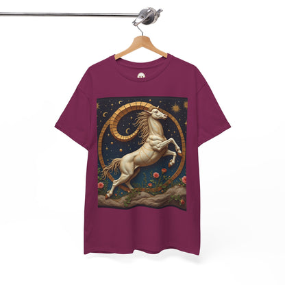 Unisex Heavy Cotton T-Shirt, Aries Animal. Zodiac Design